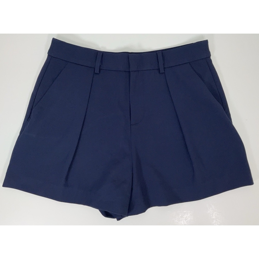 NWOT Women's Lilly Pulitzer Pleated Chino‎ Shorts True Navy Size 4 (29" X 3.5")